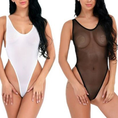 Sexy Women One-piece Bikini See-through Underwear - Walmel