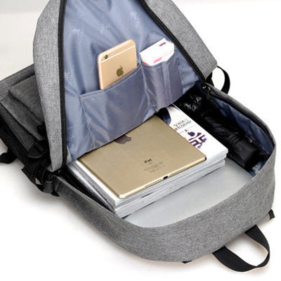 Waterproof Fashion Sport Travel Backpack with USB Port 16 Inch Laptop Unisex - Walmel