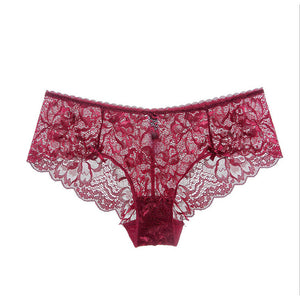 Women's Cotton Sexy Lingerie - Lace, Solid Colored-Walmel