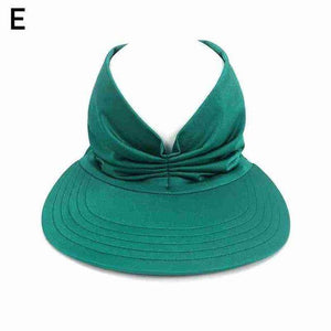 Women's Summer Sun Visor Hallow Top Outdoor Hat