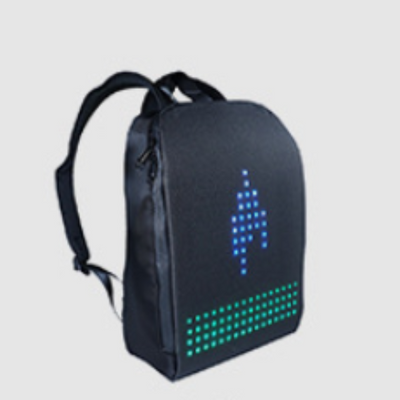 Dynamic Backpack with Smart LED Display and Waterproof WiFi