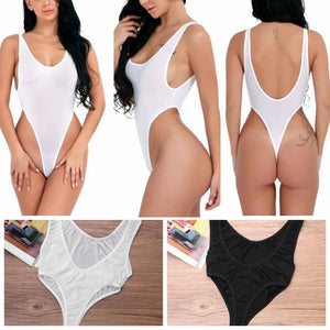 Sexy Women One-piece Bikini See-through Underwear - Walmel
