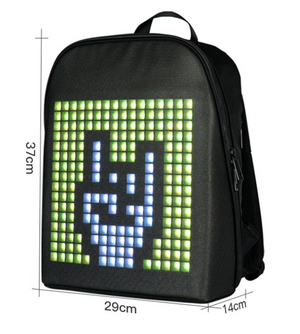 Dynamischer Rucksack mit intelligentem LED-Display und wasserdichtem WLAN