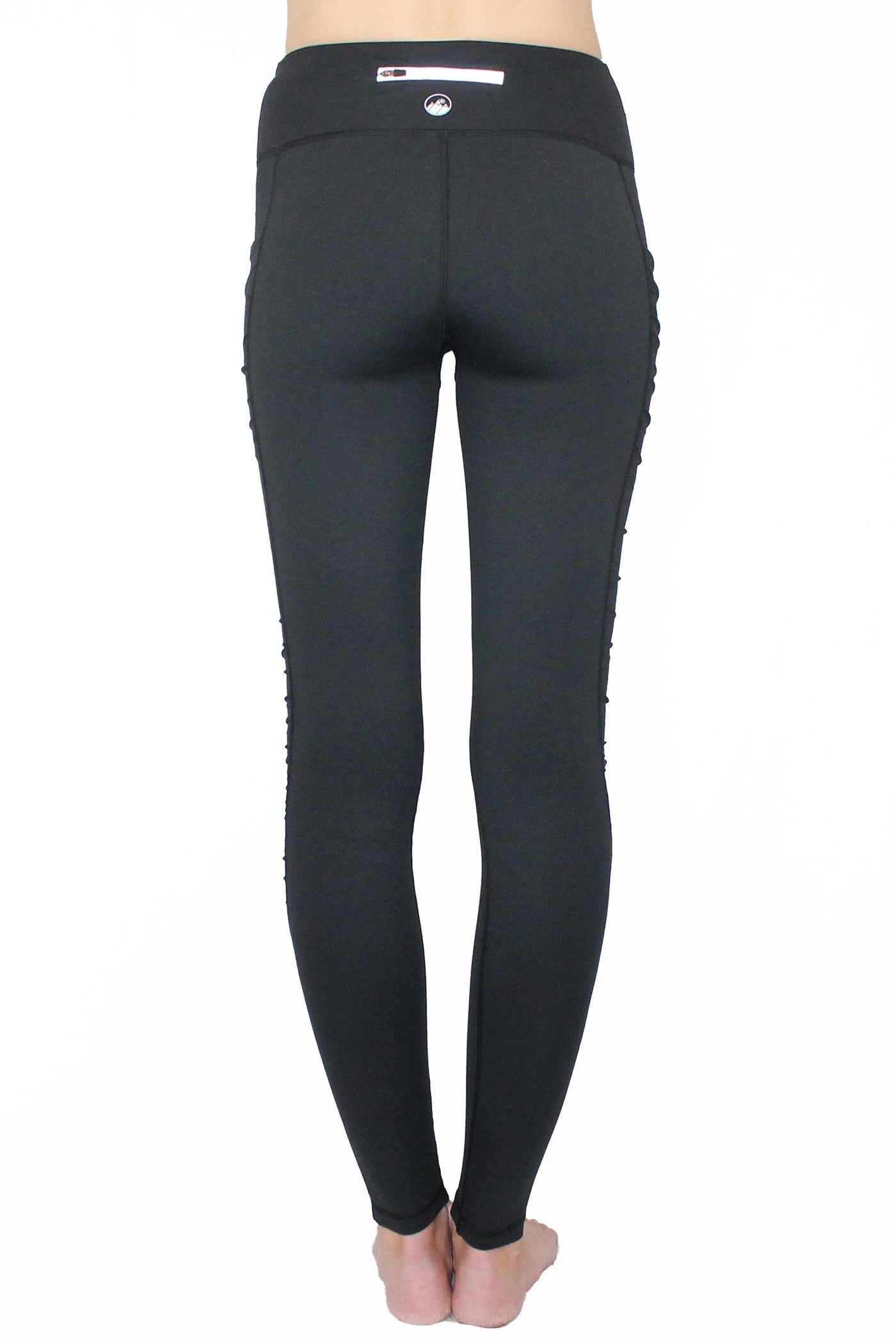Black Ruffle - Pocket Pant-Activewear-Walmel