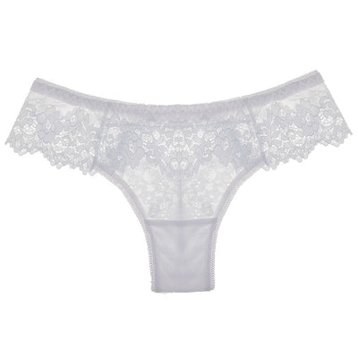 Lace Lingerie Panties Embroidery Thong Transparent - Walmel