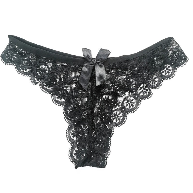 Lace Thong Butterfly Low Waist Panties Lingerie