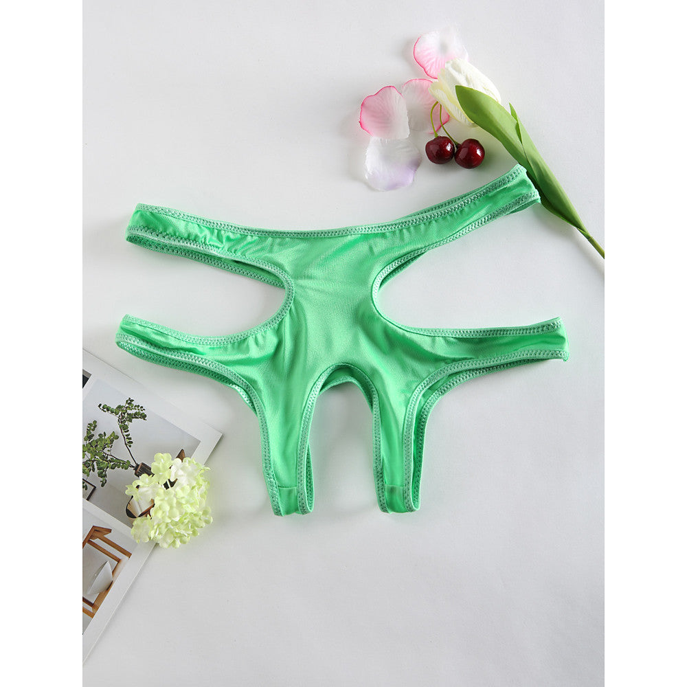 Women's Plus Size Ultra Panties Solid Colored Green Blue Pink - Walmel