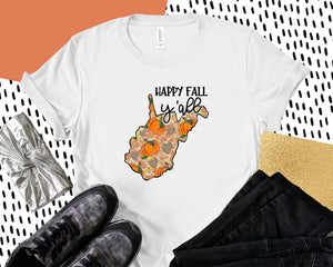 Camiseta Happy Fall West Virginia