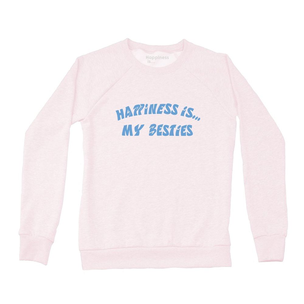 Besties Crew-Sweatshirt für Damen, Ballet Pink