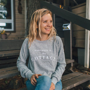 Women's Cottage Crew Sweatshirt, Heather Grey