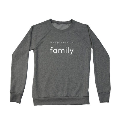 Family Crew-Sweatshirt für Damen, Anthrazit