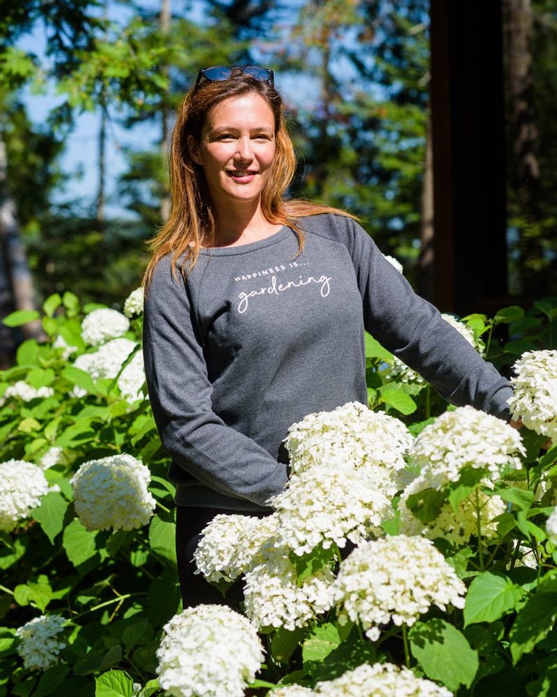 Damen-Sweatshirt „Gardening Crew“, Anthrazit