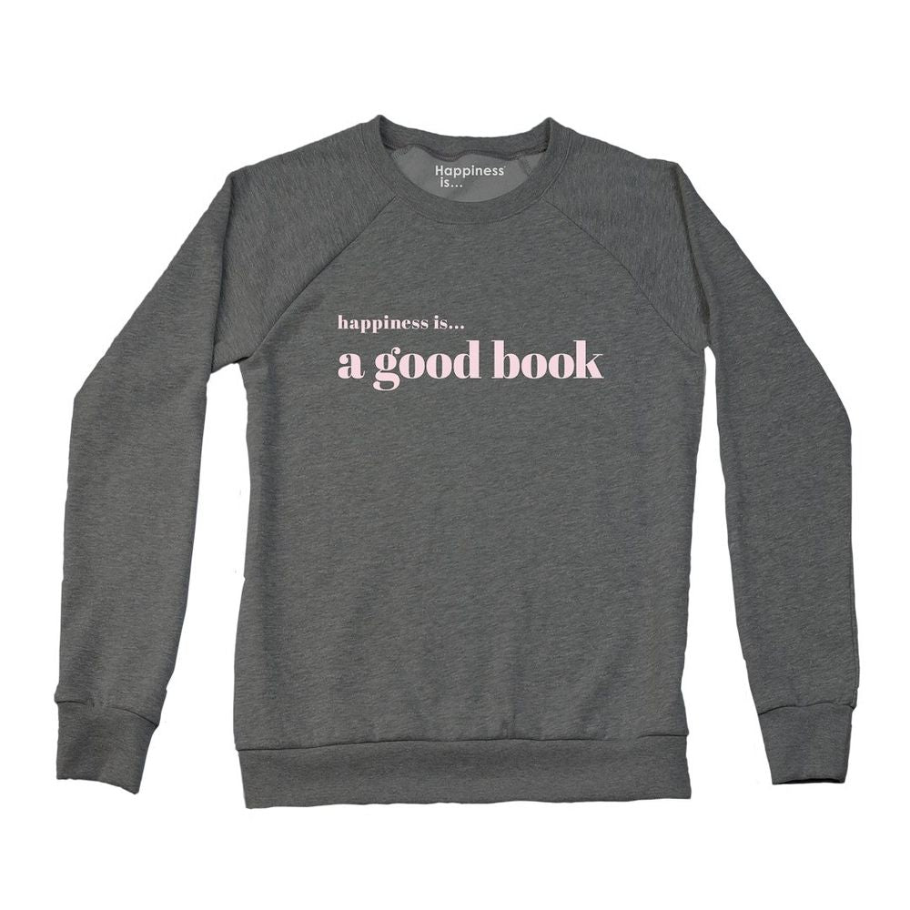 Women's Good Book Crew Sweatshirt, Charcoal