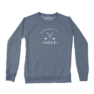 Women's Golf Crew Sweatshirt, Heather Navy