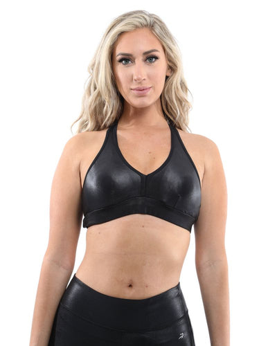Cortina Activewear Sports Bra - Black [MADE IN ITALY]