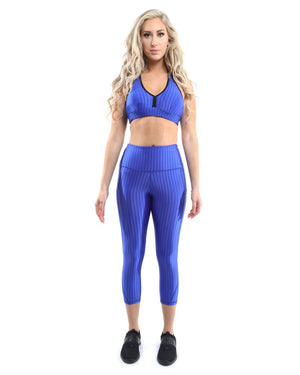 Firenze Activewear Set - Leggings & Sports Bra - Blue