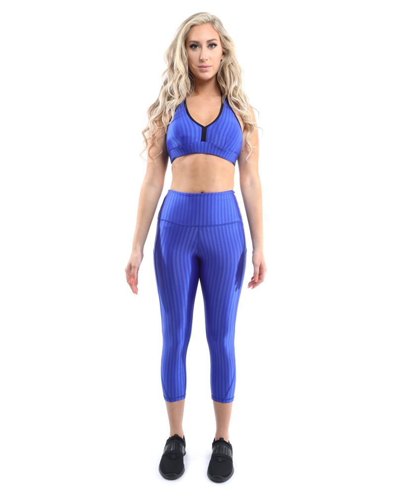 Firenze Activewear Sports Bra - Blue  Size Small