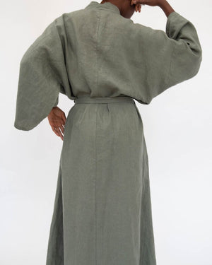 Robe Longo de Linho Sai