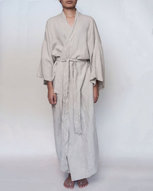 Sai Full-Length Linen Robe