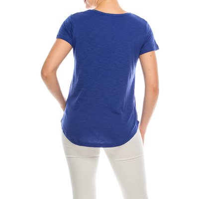 Urban Diction 4 Pack Women's Essential Solid Colors Basic Scoop Neck Tees