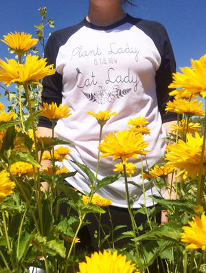 Camiseta de beisebol unissex para adulto Plant Lady