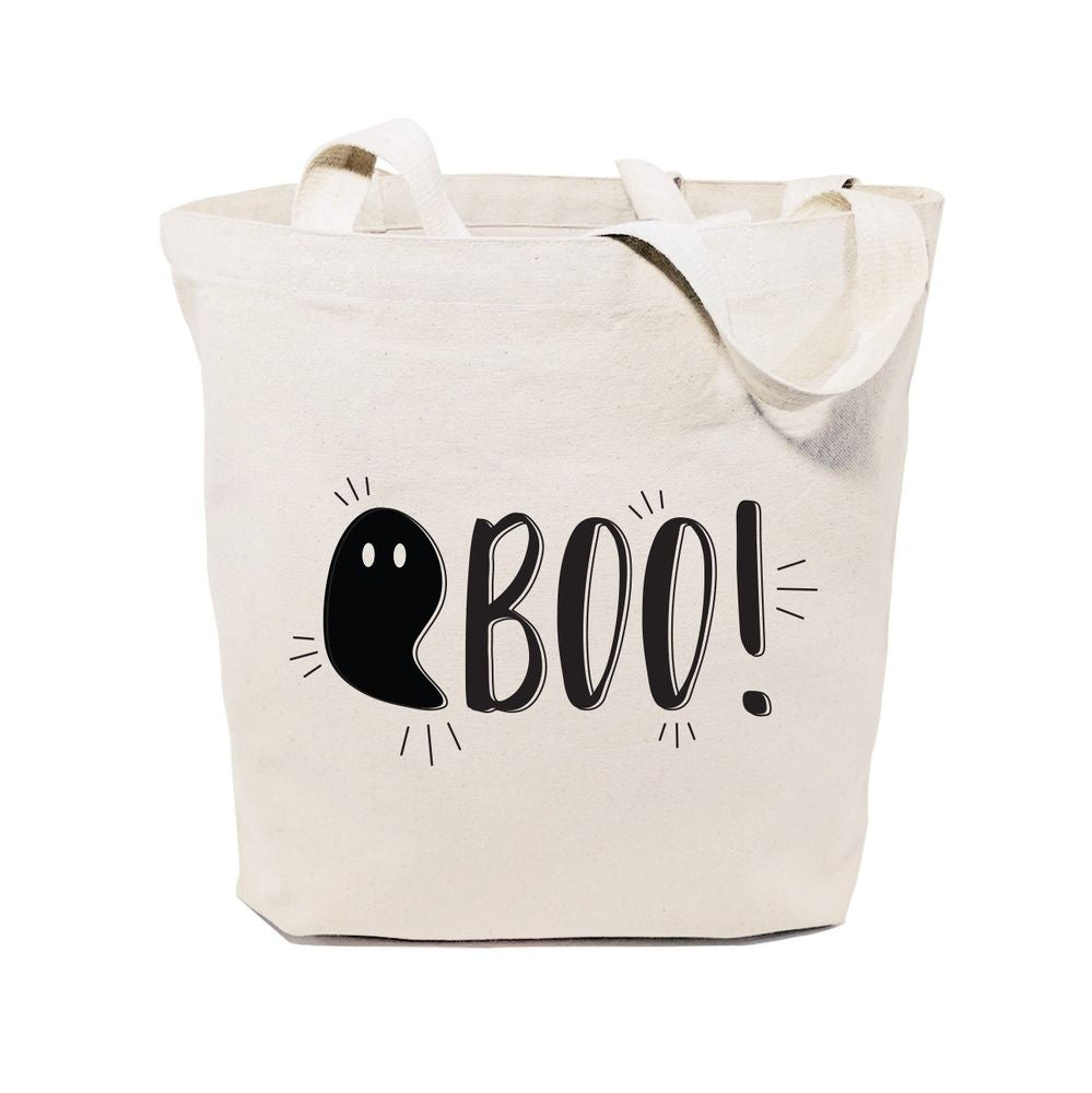 Buh! Halloween-Baumwollsegeltuch-Einkaufstasche