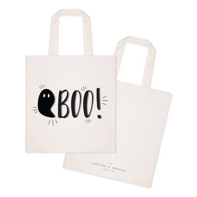 Boo! Halloween Cotton Canvas Tote Bag