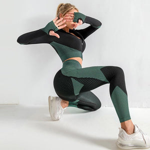 NEW Women 3 Piece Yoga Workout Suits